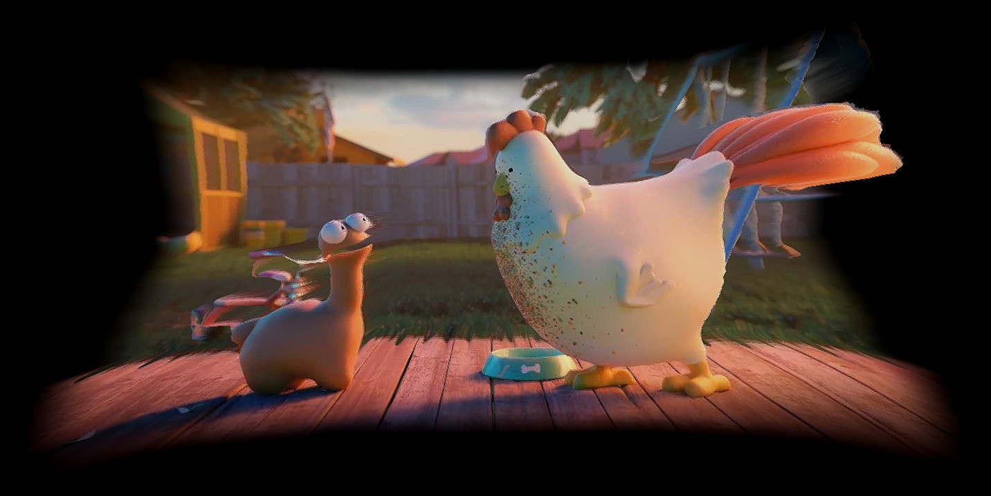 Entertainment content composed within a 3D scene